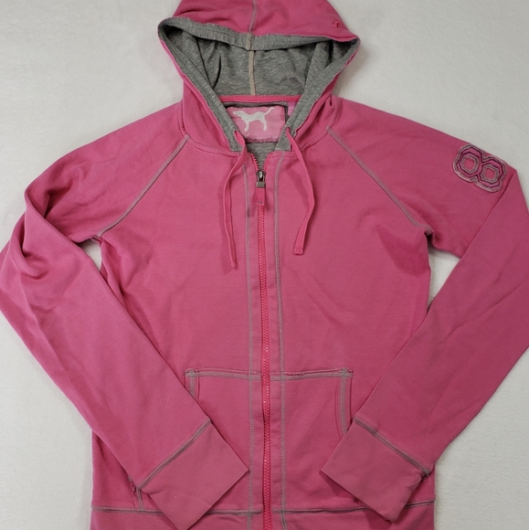 PINK Victoria's Secret Tops - Victorias Secret Pink medium varsity hoodie medium